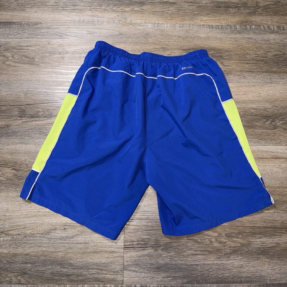 Nike Dri-FIT Running Training Shorts 9" Mens M Two-Tone Design Logo 547835-489 - Picture 5 of 11